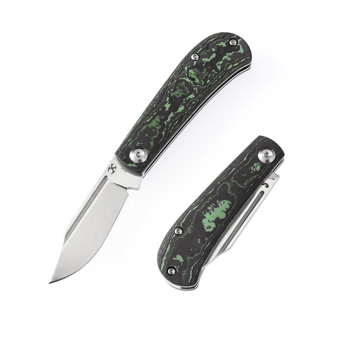 KANSEPT Slip Joint Lock Knife Jungle Wear Carbon Fiber Handle (2.9'' CPM-S35VN Blade) Nick Swan Design-K2026S4