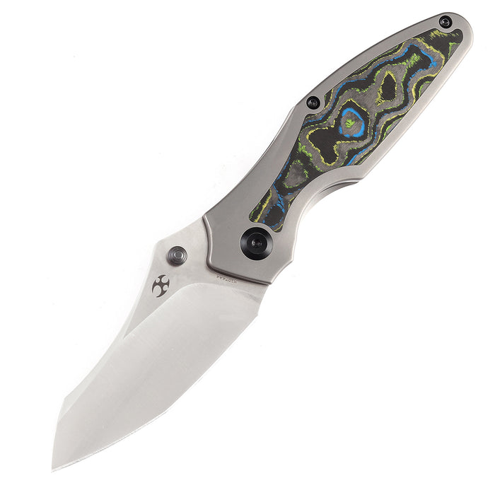 KANSEPT On Pending-Baba Yaga Thumb Studs Knife Bead Blasted + 80S Carbon Fiber Handle (3.62''CPM S35VN Blade ) Sparrow Knife Co. Design -K1074A4