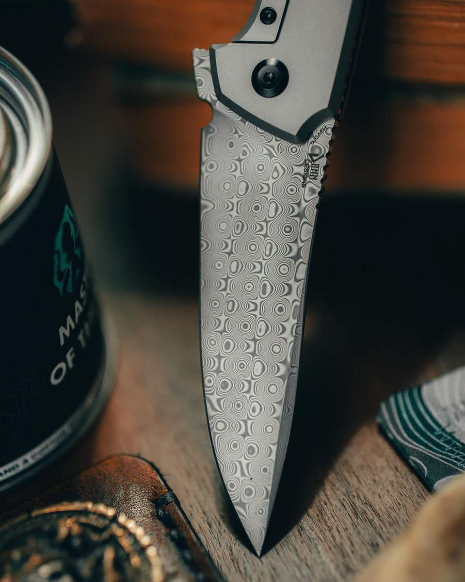 KAP ハンドスピナー　Reptilian Damascus FullSizeRender_0cafd55d-8d70-