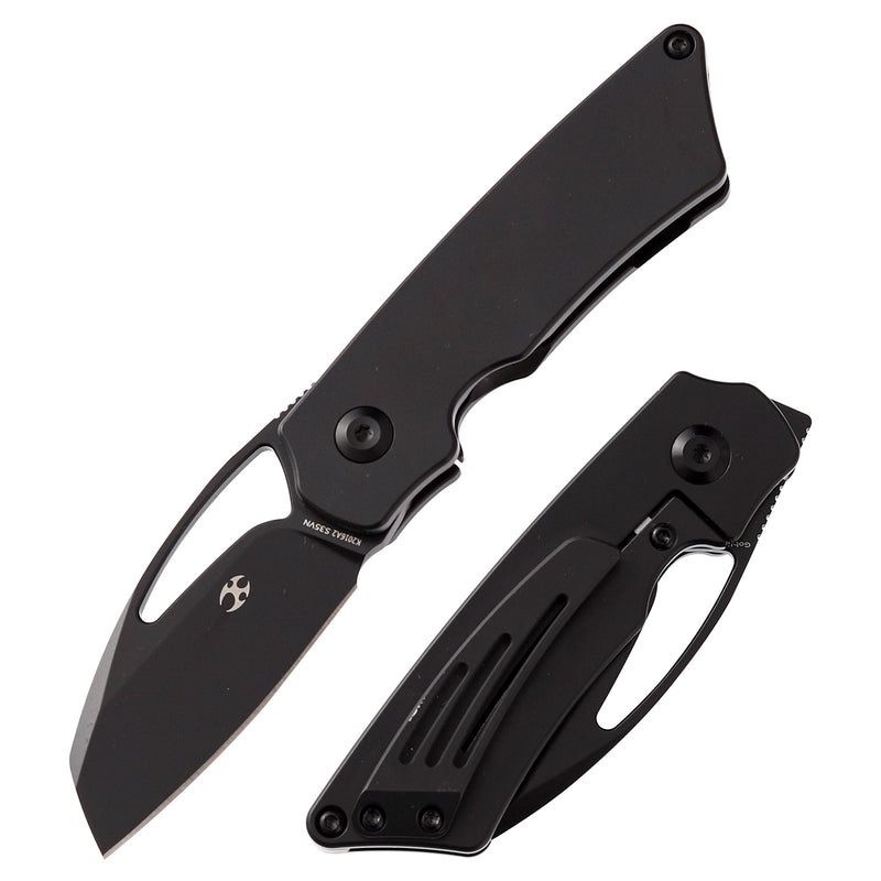 KANSEPT Goblin Black Anodized Titanium Handle( 2.18" CPM-S35VN) Noble Knives Design-K2016A2