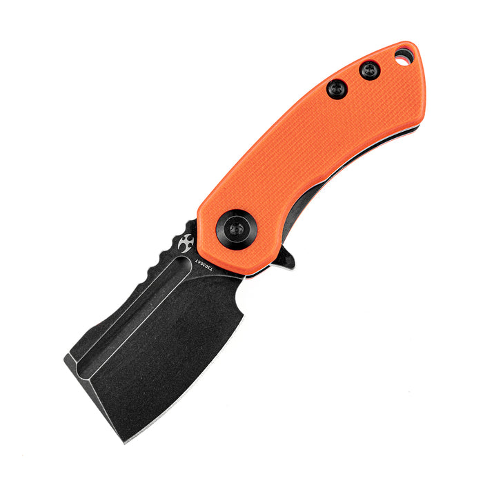 KANSEPT Mini Korvid  Flipper Knife Orange G10 Handle (1.45'' 154CM Blade) Koch Tools Design -T3030A7