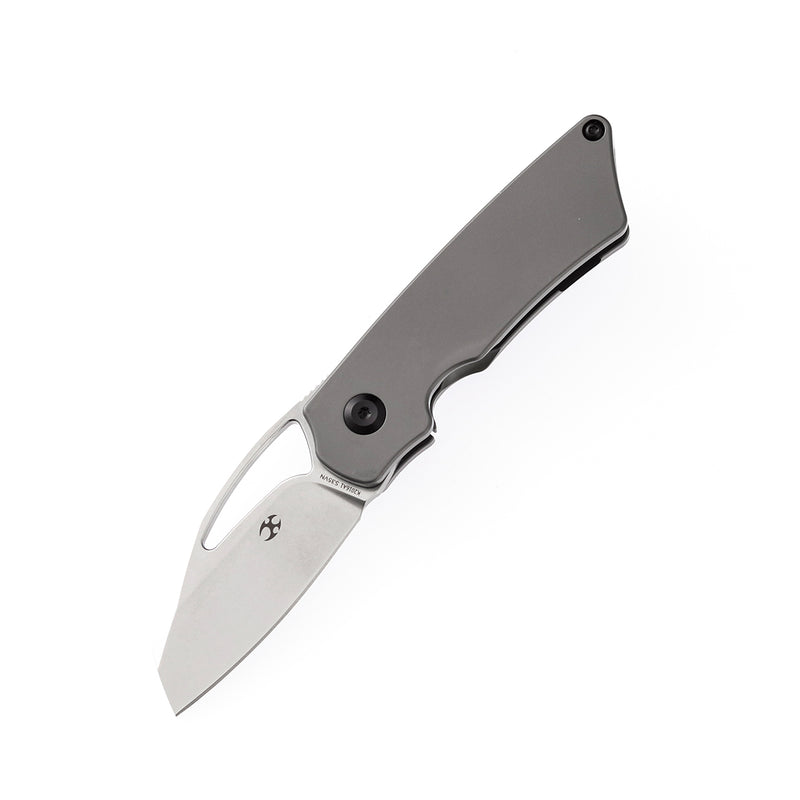 KANSEPT Goblin Thumb Hole Gray Anodized Titanium (2.18" CPM S35VN Blade) Noble Knives Design -K2016A1