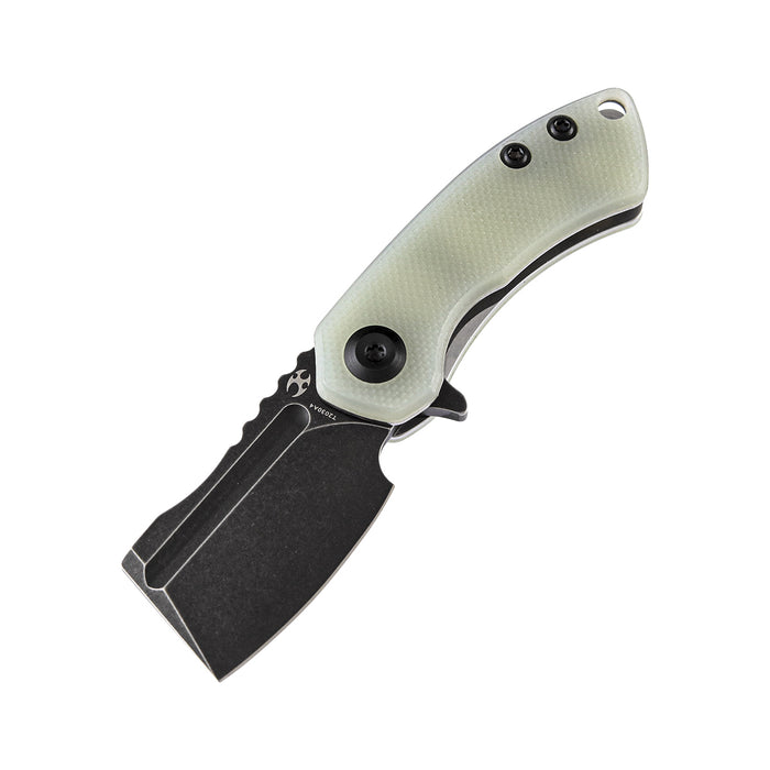 KANSEPT Mini Korvid  Flipper Knife Jade G10 Handle (1.45'' 154CM Blade) Koch Tools Design -T3030A4