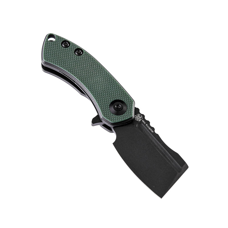 KANSEPT Mini Korvid  Flipper Knife OD Green G10 Handle (1.45'' 154CM Blade) Koch Tools  Design-T3030A1