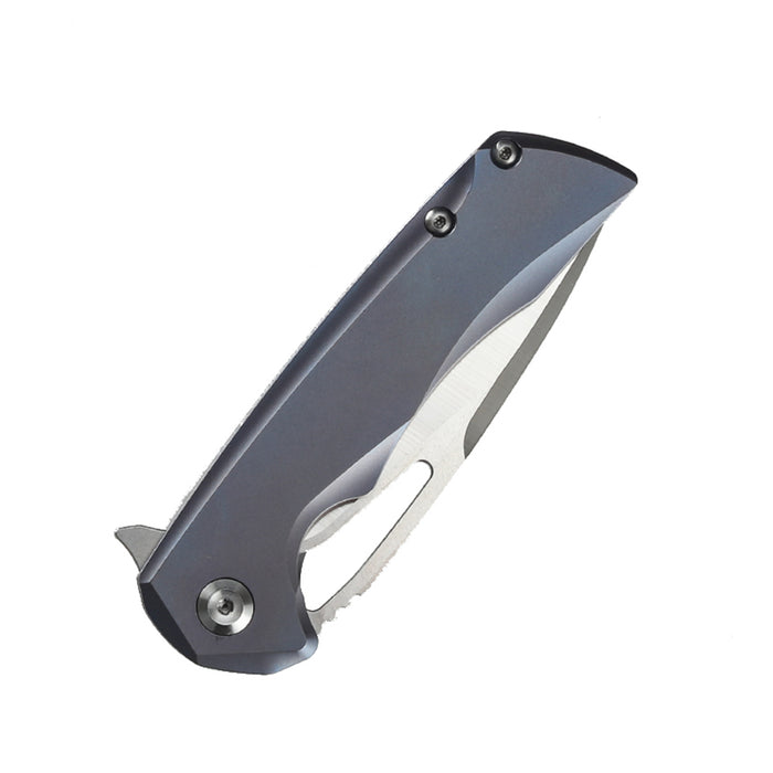 KANSEPT Mini Kryo Thumb Hole/Flipper Knife 6AL4V Titanium Handle(2.90''CPM-S35VN Blade)  Kim Ning Design-K2001A2