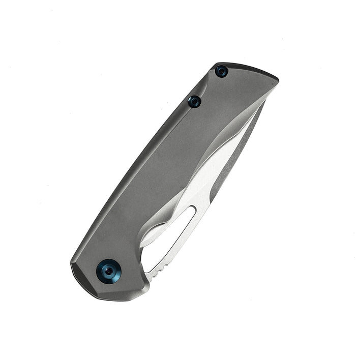 KANSEPT Mini Kryo Thumb Hole Knife Titanium Handle (2.90" CPM-S35VN Blade)Kim Ning Design -K2001B1