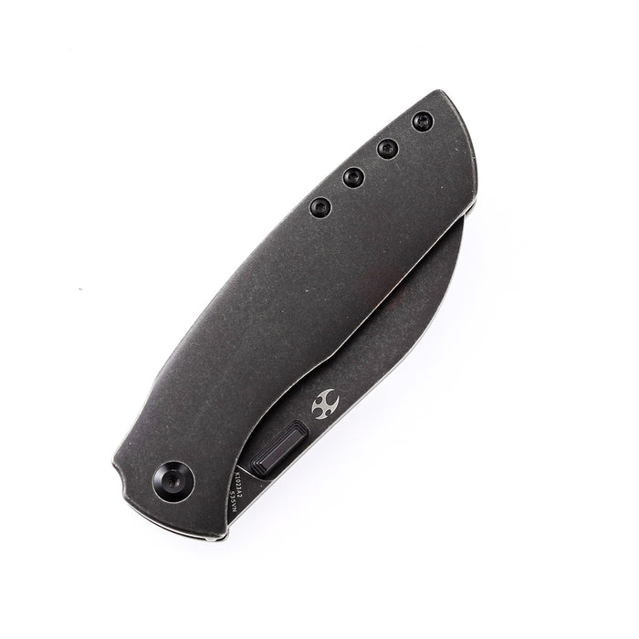 KANSEPT Convict Thumb Studs Knife Titanium Handle (3.3"CPM-S35VN Blade)Sheepdog Knives Design-K1023A2