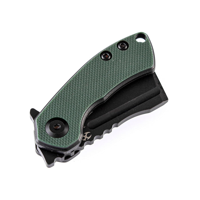 KANSEPT Mini Korvid  Flipper Knife OD Green G10 Handle (1.45'' 154CM Blade) Koch Tools  Design-T3030A1