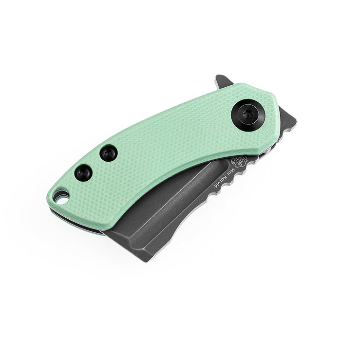 KANSEPT Mini Korvid Flipper knife Tiffany Blue G10 Handle (1.45'‘CPM-S35VN Blade ) Koch Tools Design-K3030A1