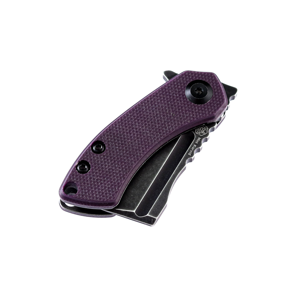 KANSEPT Mini Korvid Purple G10 Handle (1.45'' 154CM Blade) Koch
