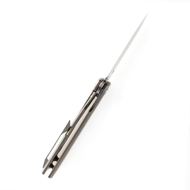 KANSEPT Anomaly Flipper Knife Bronze Anodized Titanium Handle (3.14''CPM-S35VN Blade) Dirk Pinkerton-K2038A1