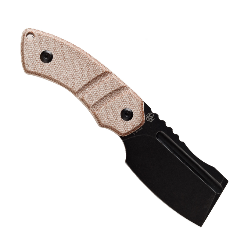 KANSEPT Korvid S Fixed Blade Brown Micarta + Kydex Sheath Handle (2.9" 14C28N Blade) Koch Tools -G2030A4