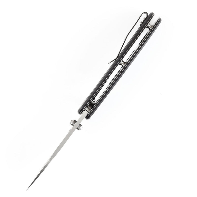 KANSEPT Nesstreet Thumb Hole Knife  Black G10 Handle (3.58''154CM Blade) Karambit Maker-T1039A1