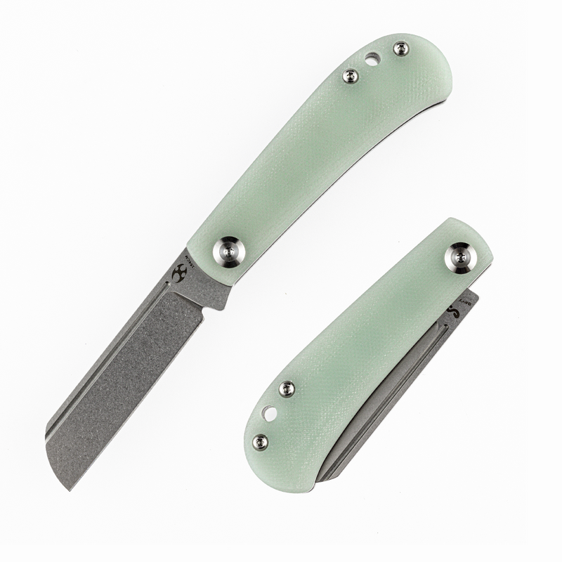 KANSEPT Bevy Slip Joint KnifeJade Micarta Handle (2.9'' 154CM Blade)Nick Swan Design-T2026F4