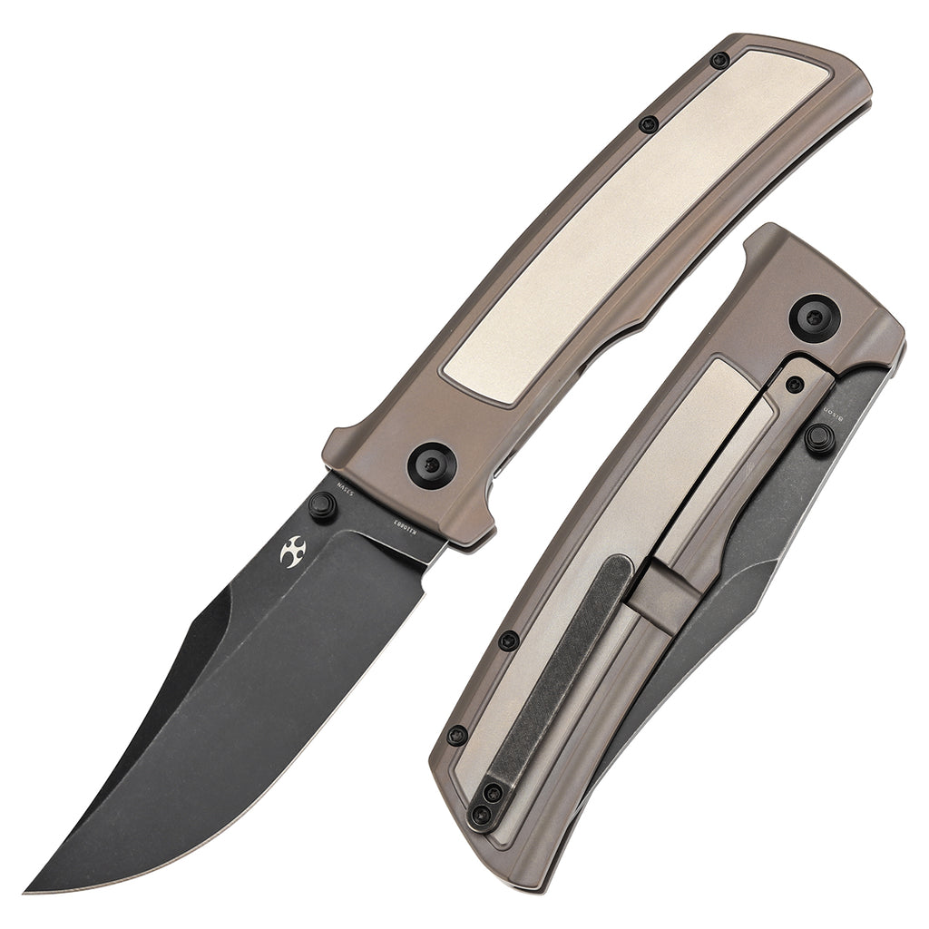 KANSEPT Bison Thumb Stub Bronze Anodized Titanium Handle 4.25