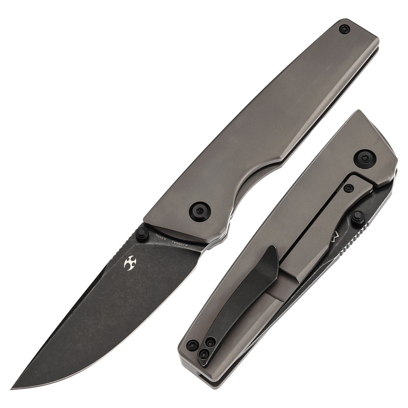 KANSEPT Chimera Thumb Stub Bronze Anodized Titanium Handle (3.15" CPM S35VN Blade) with Matsey Design-K1096A1