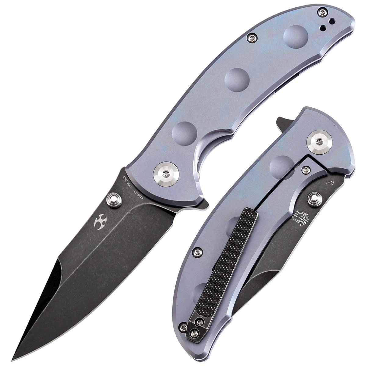 KANSEPT Rei Thumb Stub Flipper Blue Anodized Titanium(3.3