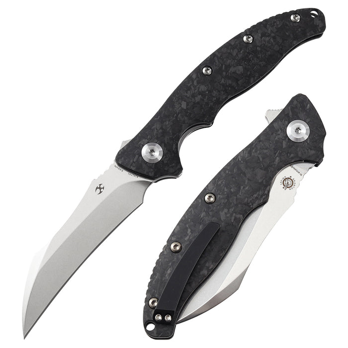 Copperhead K1017A1 CPM-S35VN  Blade Shred Carbon Fiber Handle with Branton/Ehlers Design