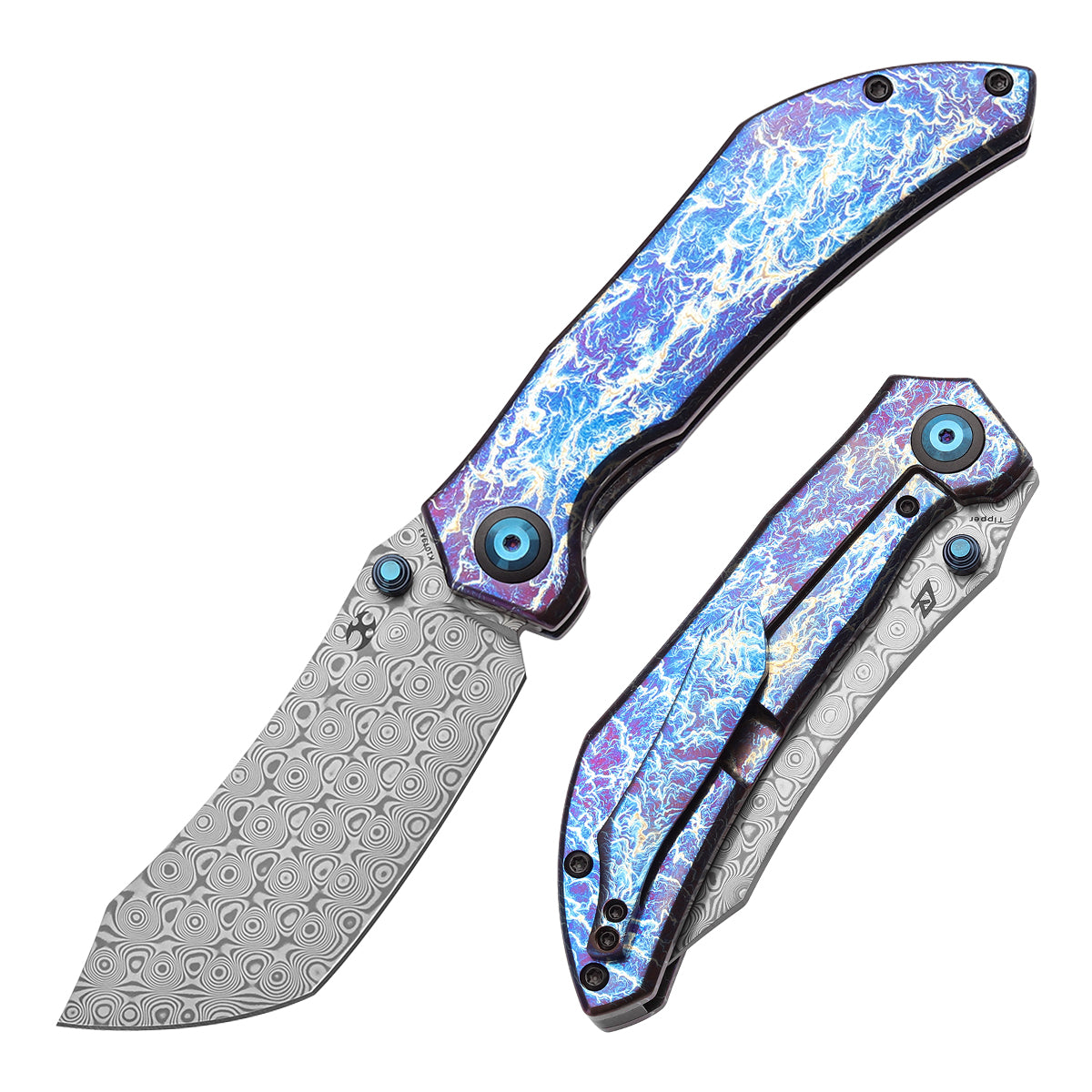 tkmta  KANSEPT Deadite Thumb Stub Beadblasted Titanium & Titanium