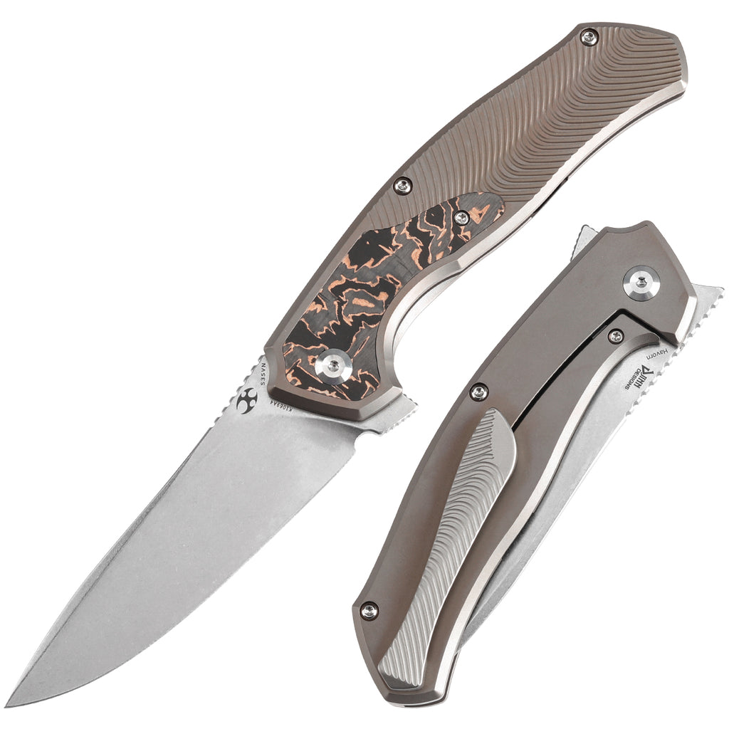 KANSEPT HAVØRN Flipper Bronze Anodized Titanium with Copper Carbon