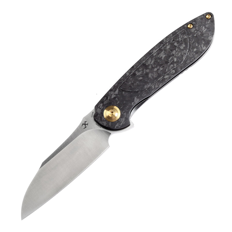 KANSEPT Prometheus Folding Knife Shred Carbon Fiber Handle(3.29'' CPM S35VN Blade)D.O.C.K. Design-K1040A1