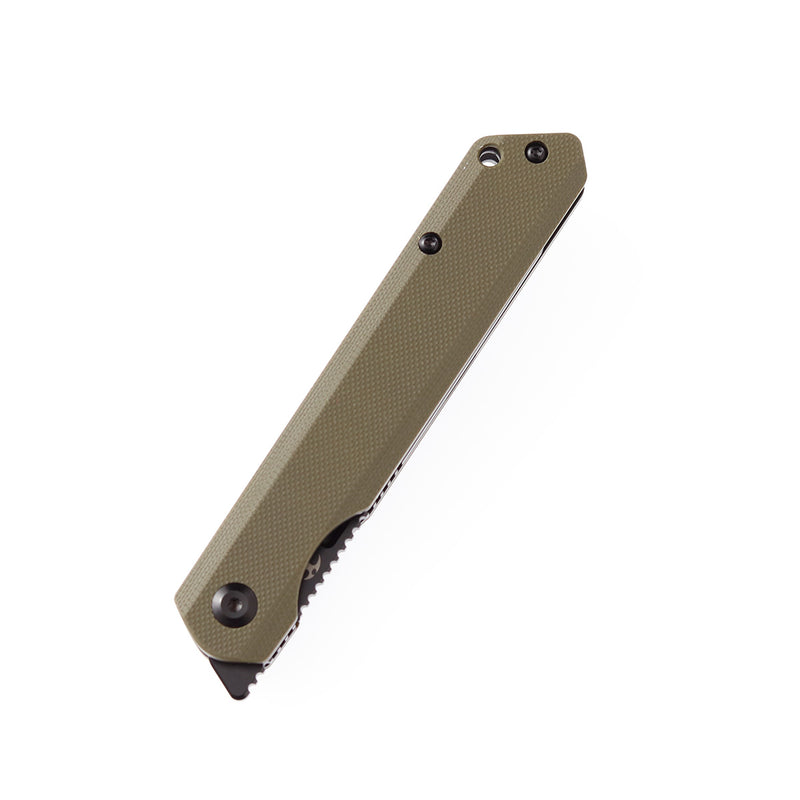 KANSEPT Prickle Flipper Knife Green G10 Handle (3.53''154CM Blade) Max Tkachuk Design-T1012T2