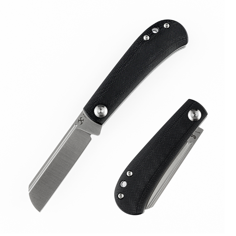 KANSEPT Bevy Slip Joint Knife Black G10 Handle (2.9'' 154CM Blade)Nick Swan Design-T2026F1