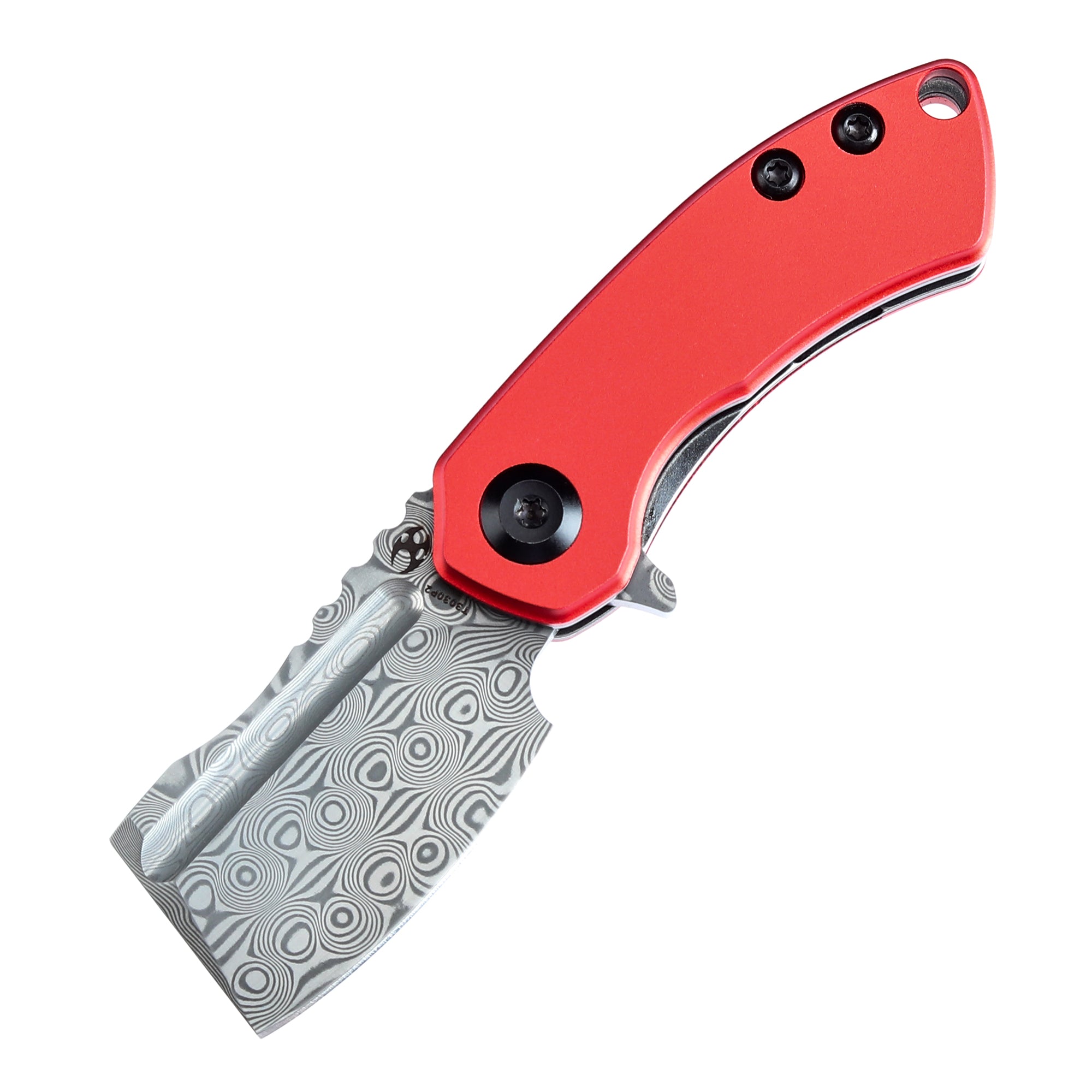 KANSEPT Mini Korvid Flipper Knife Red Anodized Aluminum Handle