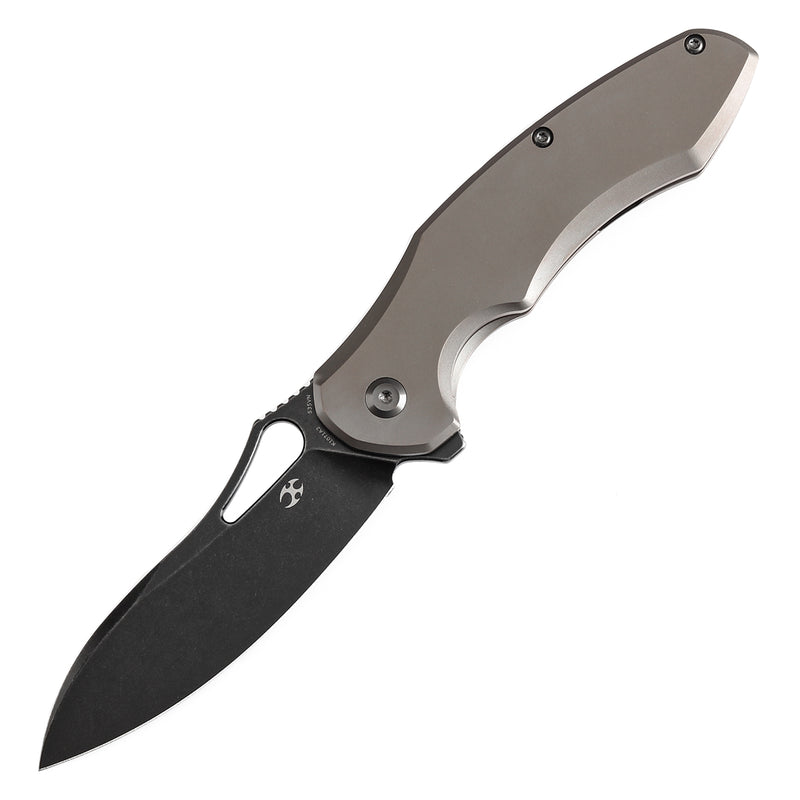 KANSEPT Echis Thumb Hole Bronze Anodized Titanium Handle (3.45''CPM S35VN Blade ) Djinn Design -K1071A2