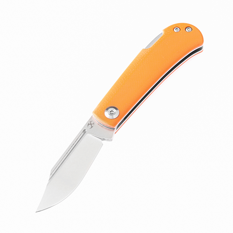 KANSEPT Wedge Back Lock Knife Orange G10 Handle (2.45'' 154CM Blade) Nick Swan Design-T2026B8