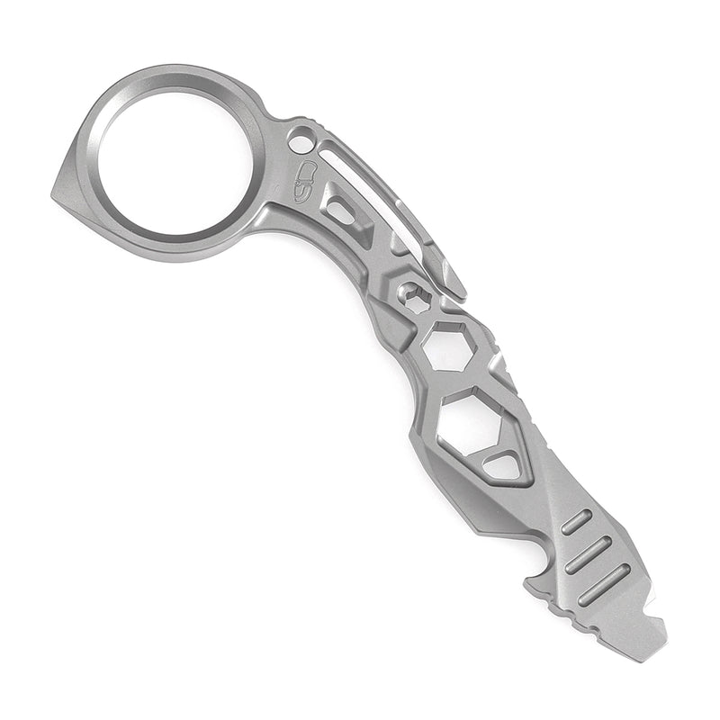 Kansept EDC Tool PryMate G008A1 Plain Titanium Multifucntional Tool Designed by Sebastian Irawan