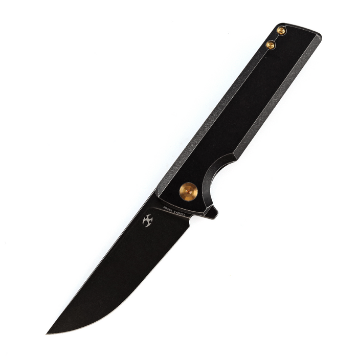 KANSEPT Anomaly Flipper Knife Stonewashed Titanium Handle (3.14''CPM-S35VN Blade) Dirk Pinkerton-K2038A2