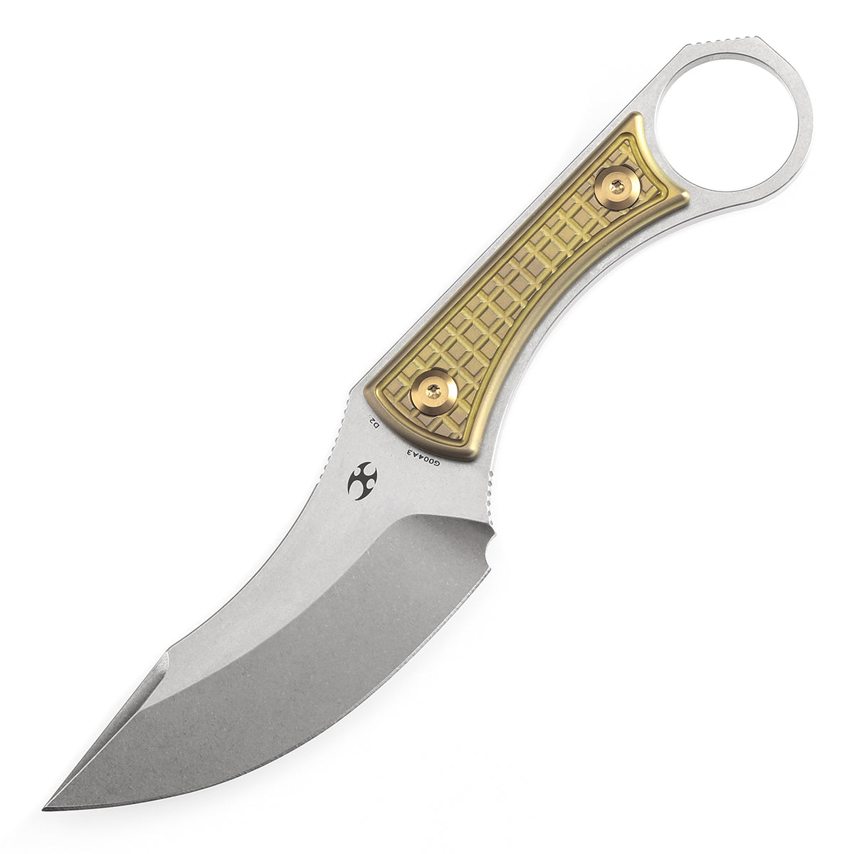 KANSEPT Niko Fixed Knife Bronzed Anodized Titanium with Frag