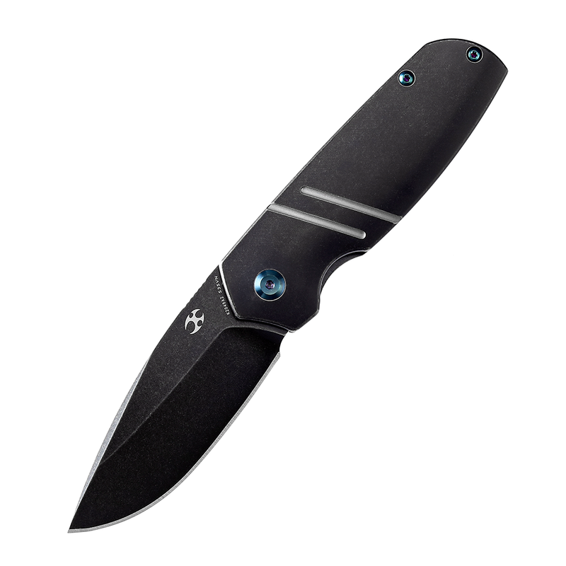 Turaco K2049A2 Black Stonewashed CPM-S5VN Blade Black Stonewashed Titanium Handle Jared Price Design