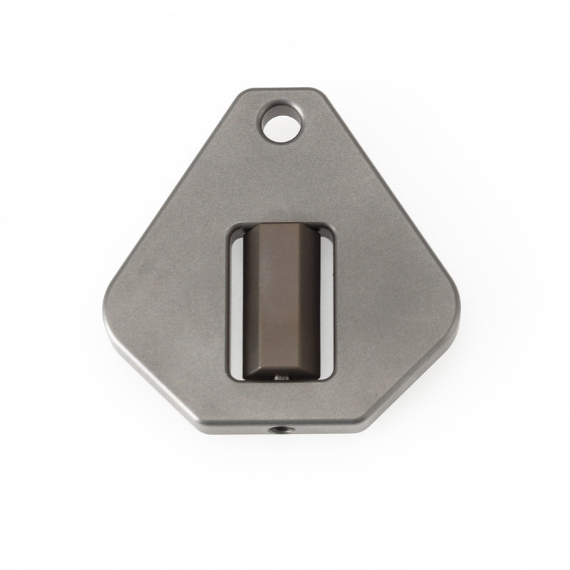 Kansept EDC Titanium G012A1 Twister – Plain Titanium with Bronze Anodized Spinner EDC Fidget Tool for Everyday Stress Relief