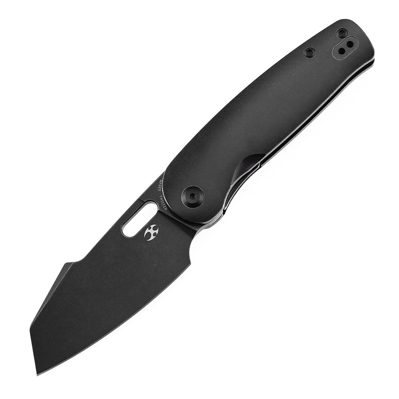 KANSEPT Orlok Thumb Hole Blackwash Titanium (3.03" CPM S35VN) Terry Cour II Design- K2111A1