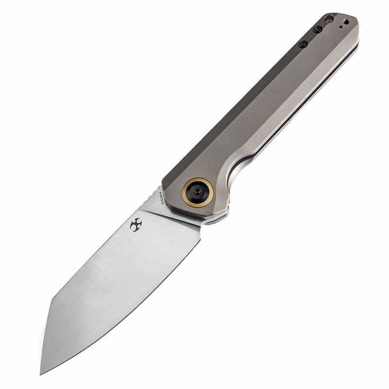 KANSEPT Bulldozer Front Filpper Bronze Anodized Titanium Handle (3.56" CPM-20CV Blade) Kim Ning Design-K1028A4