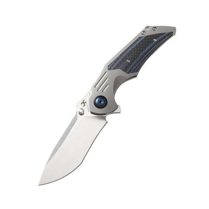 KANSEPT Delta Flipper Knife 6AL4V Titanium Handle (3.54"CPM-S35VN Blade)Jelly Jerry Design -K1011A2