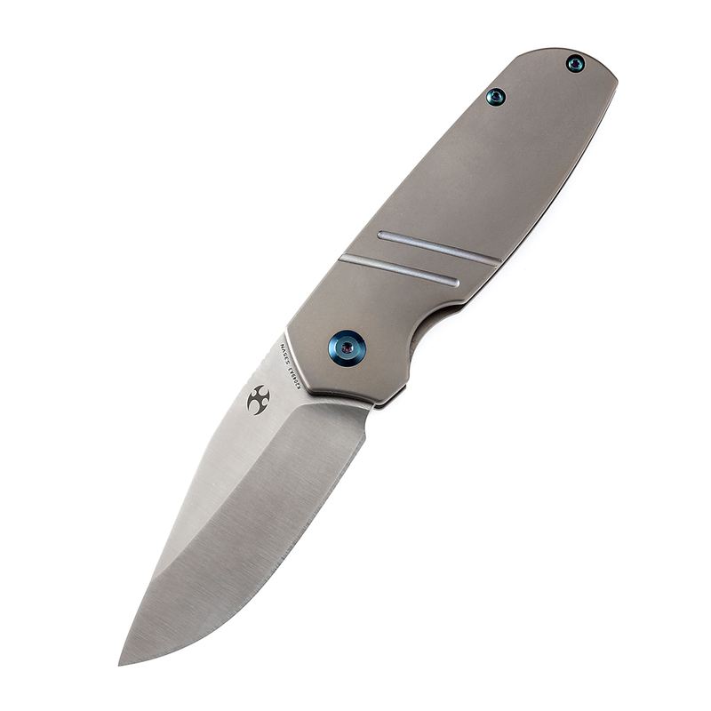 Turaco K2049A3 Satin CPM-S35VN Blade Bronze Anodized Titanium Handle Jared Price Design