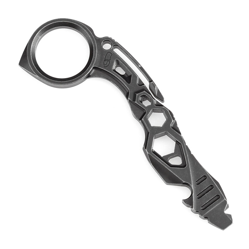 Kansept EDC Tool PryMate G008A2 Blackwash Titanium Multifucntional Tool Designed by Sebastian Irawan