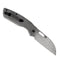 KANSEPT Convict Thumb Hole Knife Black Micarta  Handle (3.3''DmascusBlade) Sheepdog Knives-K1023D1