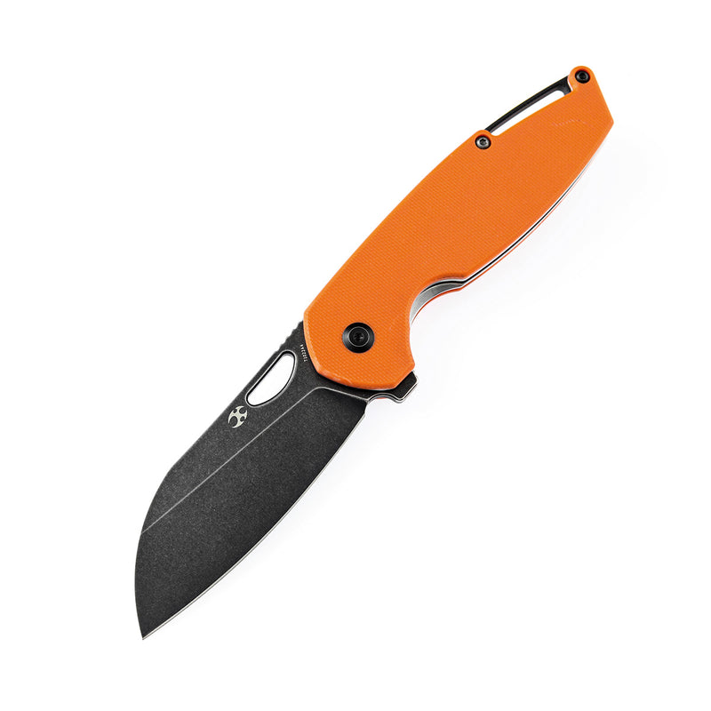 KANSEPT Model 6 Flipper/Thumb Hole Knife Orange G10 Handle (3.1'' 154CM Blade) -T1022A4