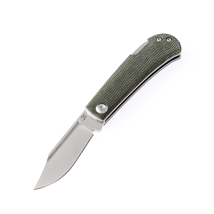 KANSEPT Wedge Back Lock  Knife Green Micarta Handle (2.9'' 154CM Blade) Nick Swan Design-T2026B4
