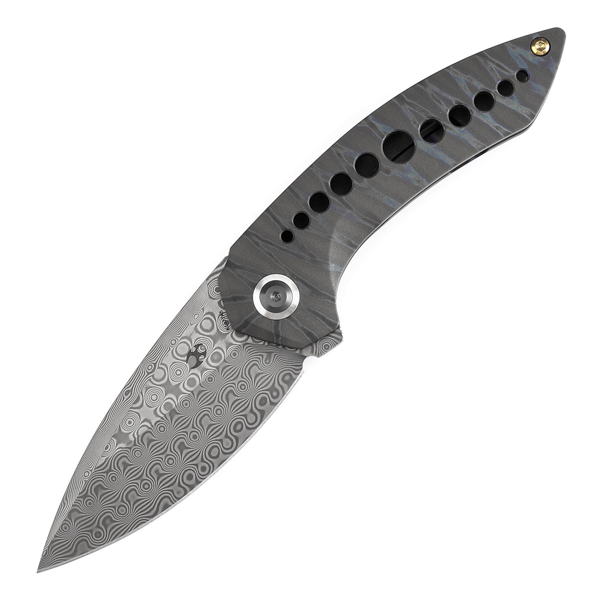 KANSEPT ODD 21 Front Flipper Titanium with Tiger Stripe Finish