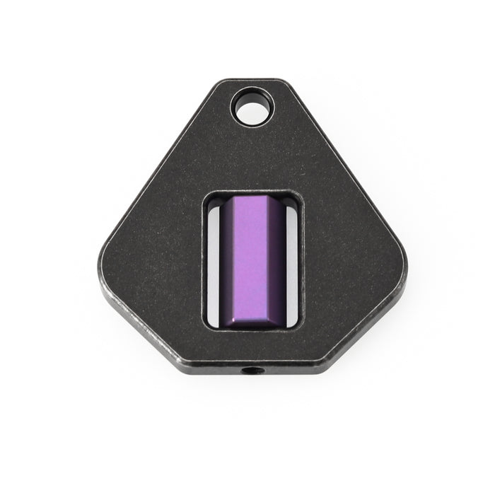 Kansept EDC Titanium G012A3 Twister – Blackwash Ti with Antique Purple Anodized Spinner EDC Fidget Tool for Everyday Stress Relief