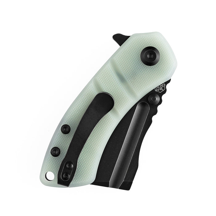 KANSEPT Korvid M Thumb Studs/Flipper Knife Jade G10 Handle (2.45'‘ 154CM Blade ) Koch Tools Design-T2030A4