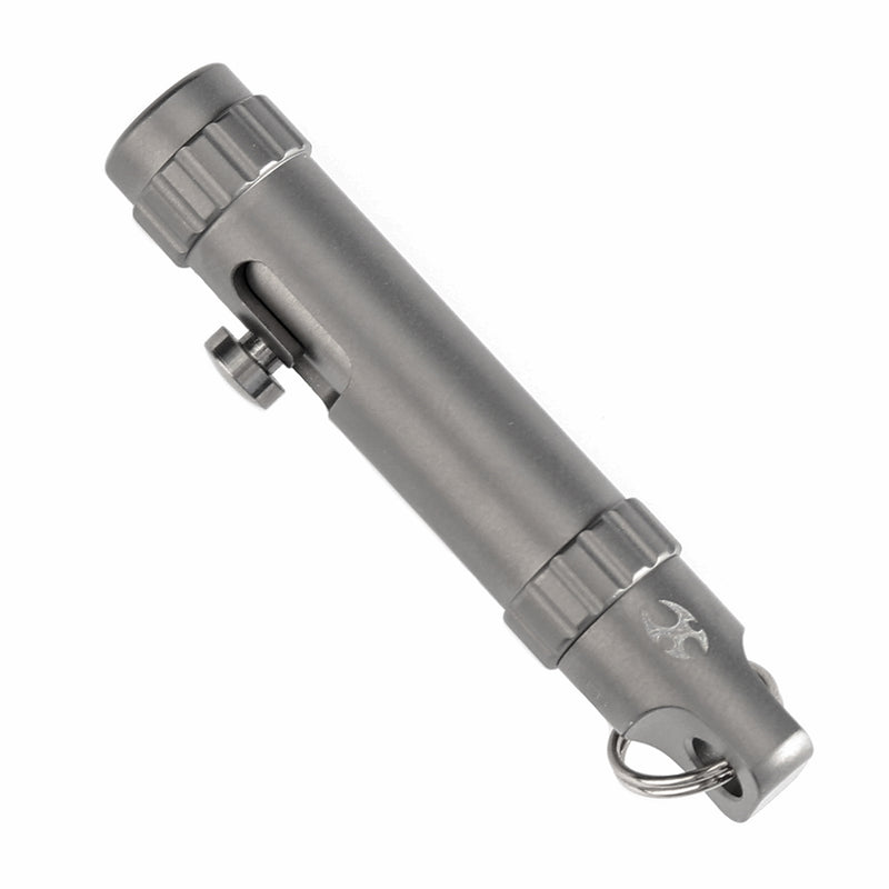 Kansept EDC Bolt Fidget G013A1 Plain Titianium with Bolt Mechanism for Stress Relieving with Key Chain for Lanyard Hole-Kevin Passon Designed