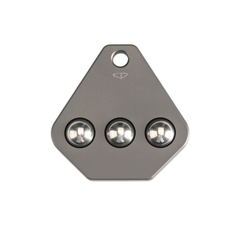 Kansept EDC Roller G012R2 Bronze Anodized Titanium with Three Steel Balls for Stress-Relief with Lanyard Hole EDC-Kevin Passon Designed