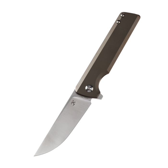 KANSEPT Anomaly Flipper Knife Bronze Anodized Titanium Handle (3.14''CPM-S35VN Blade) Dirk Pinkerton-K2038A1