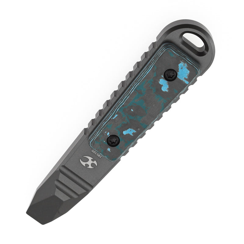 Kansept EDC Kursor Gray Anodized Titanium; Arctic Storm Fatcarbon Designed by Koch Tools-G015B1